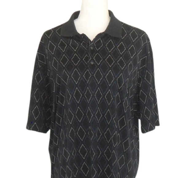 Austin Reed Blue Diamond Polo - Picture 3 of 6